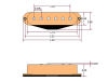 DIMARZIO DP174W Red Velvet (WH, neck)